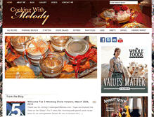 Tablet Screenshot of cookingwithmelody.com